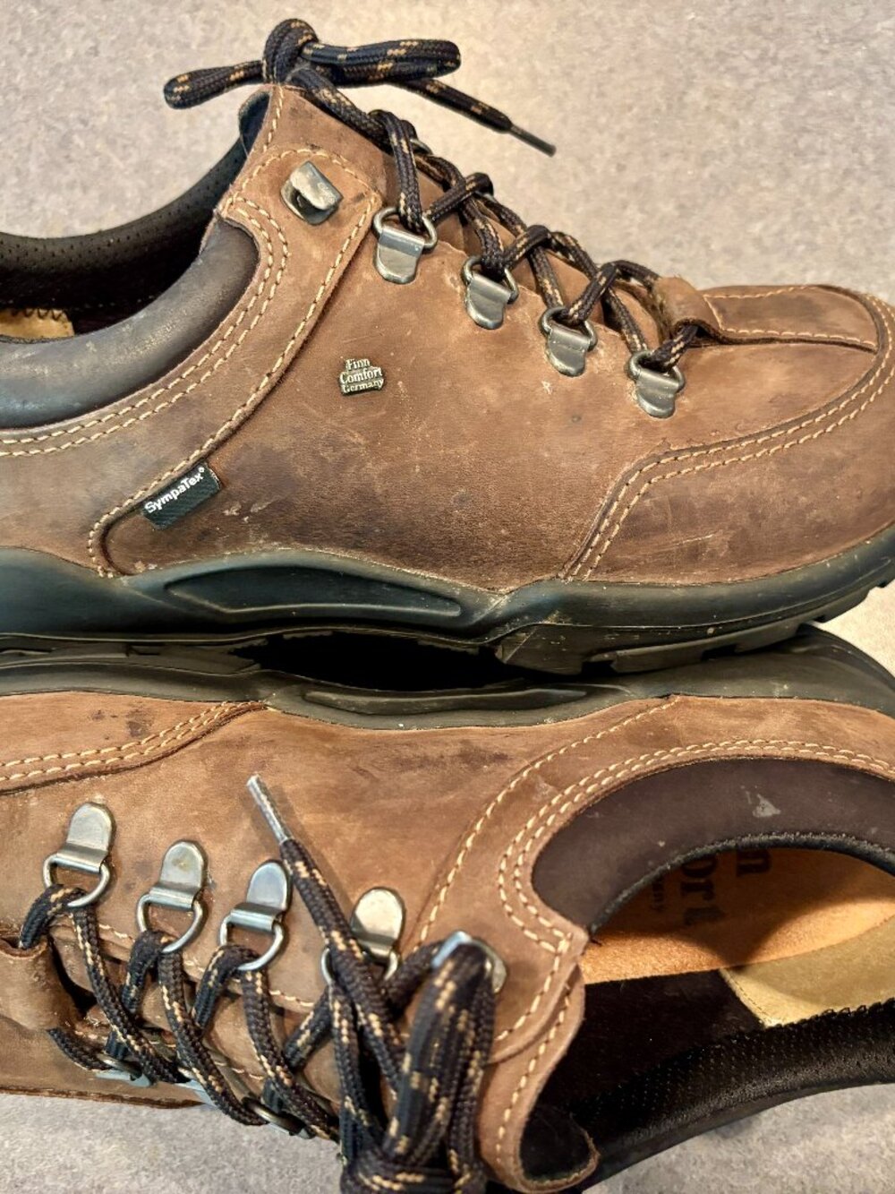 ~~Finn Comfort Murnau Walking/Trekking Shoes Brown Mens Size U.K. 7/US 7.5..VGUC